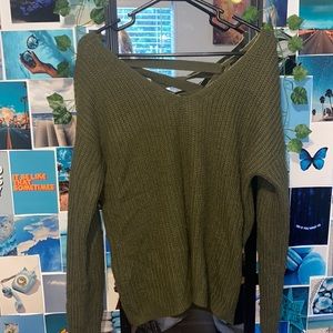 Rue 21 Green knit sweater. Size small